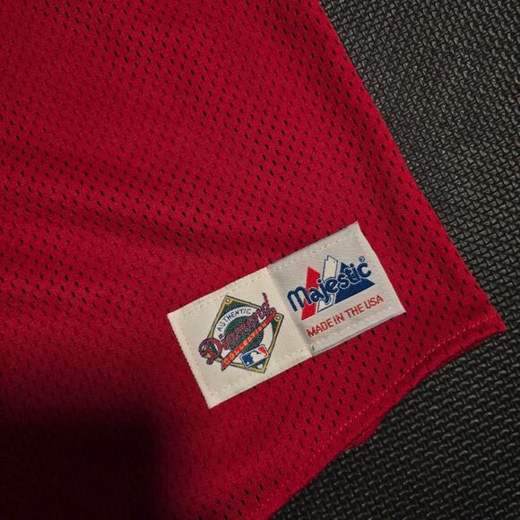 Vintage 90s Majestic Diamond Collection Made in USA Phillies Jersey - Picture 3 of 5